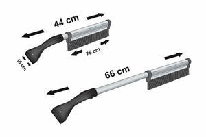 Škrabka na led teleskopická ALU 44-66 cm s metličkou