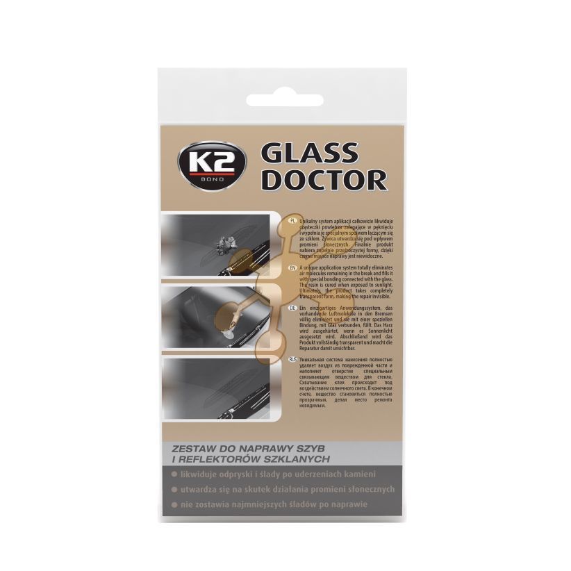 K2 GLASS DOCTOR - set pro opravu skla