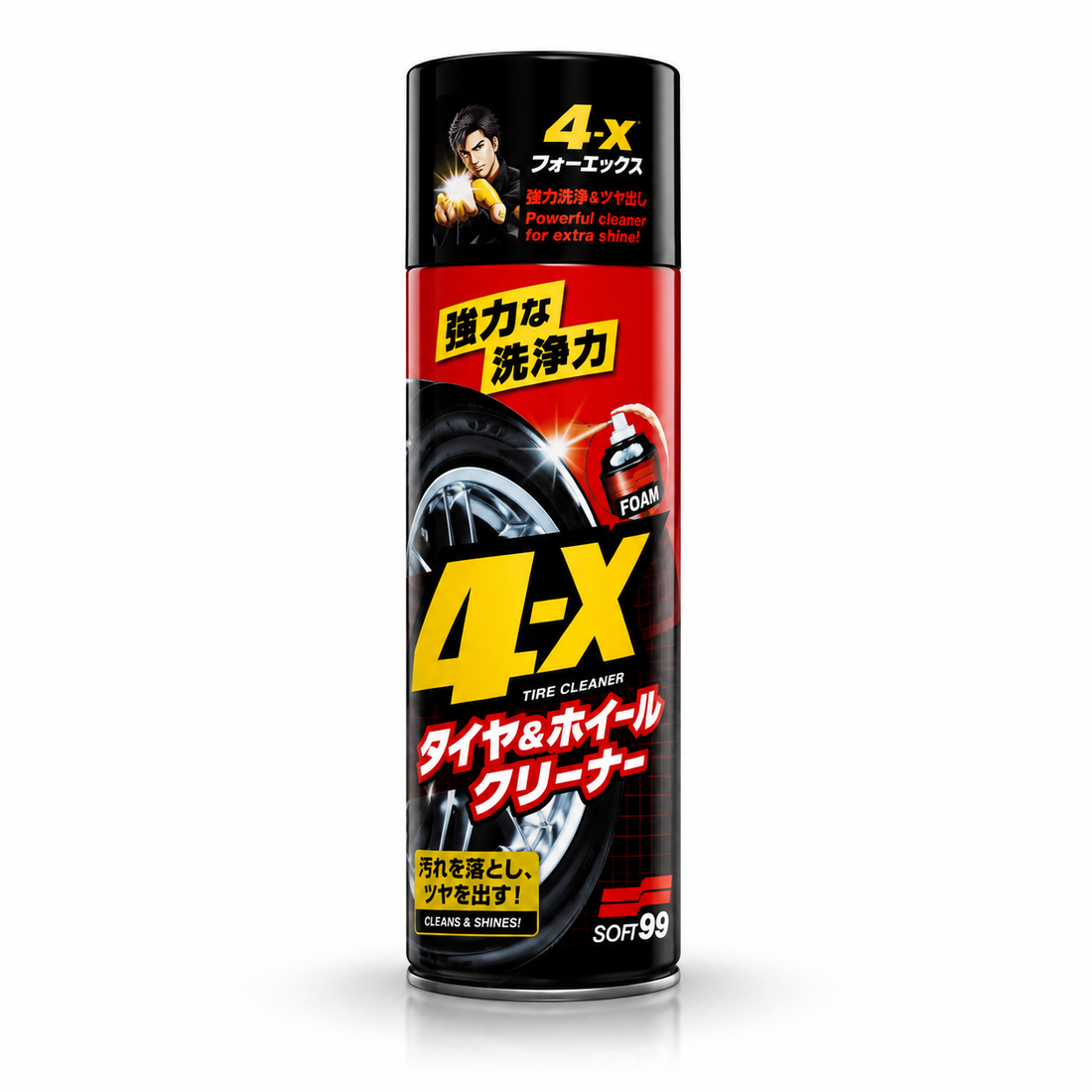 Soft99 4-X Tire Cleaner 470 ml – čistič a impregnace pneumatik
