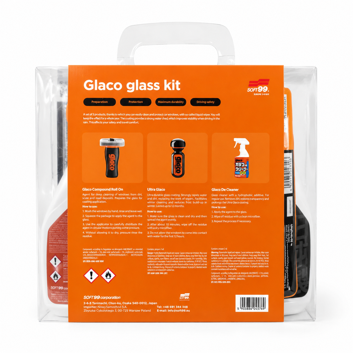 Glaco Glass Kit – profesionální sada pro ochranu autoskel a efekt tekutých stěračů
