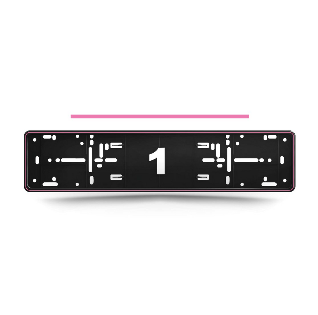 Držák SPZ MONO Pink (růžová)