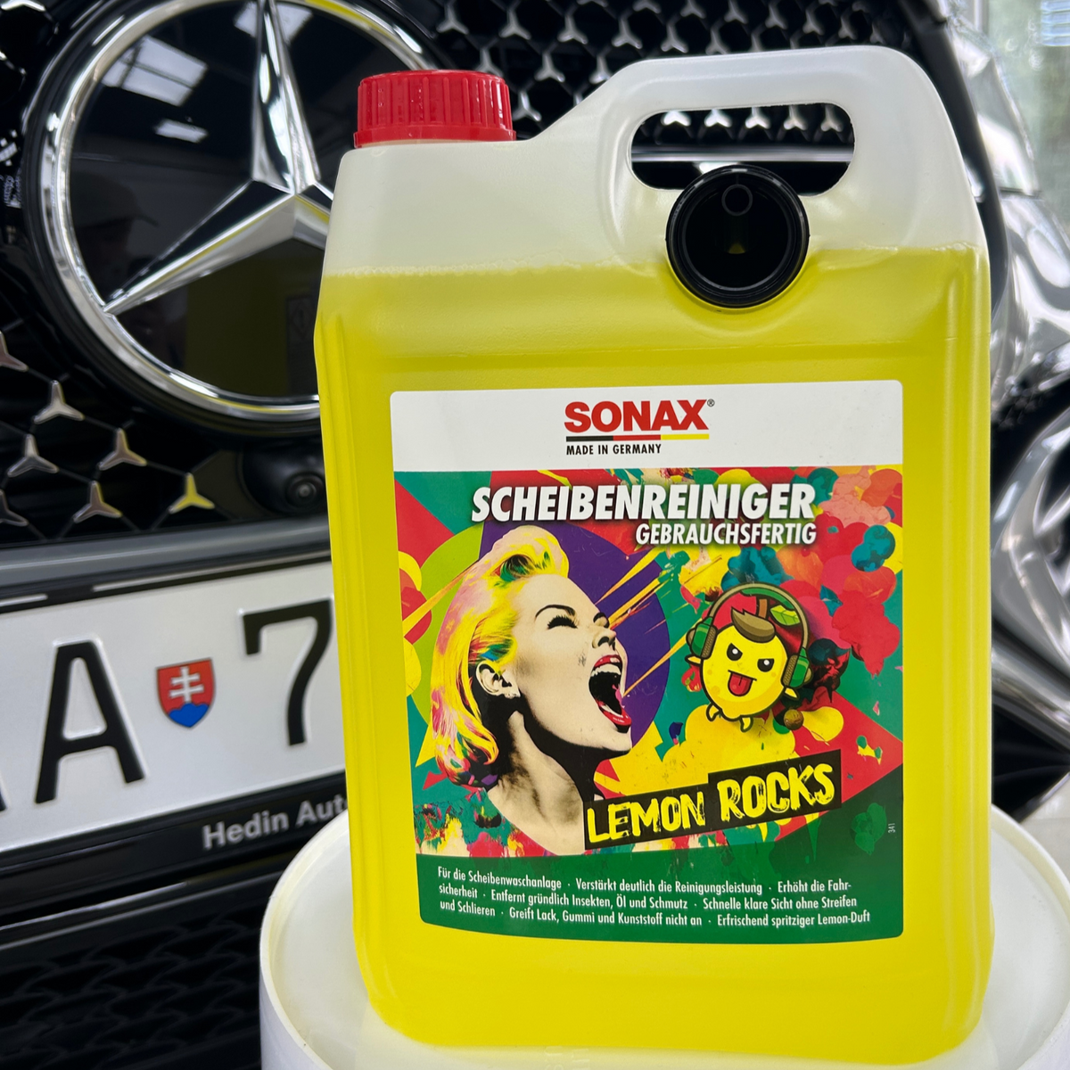 SONAX-Letní směs ostřikovačů Lemon Rocks-5L