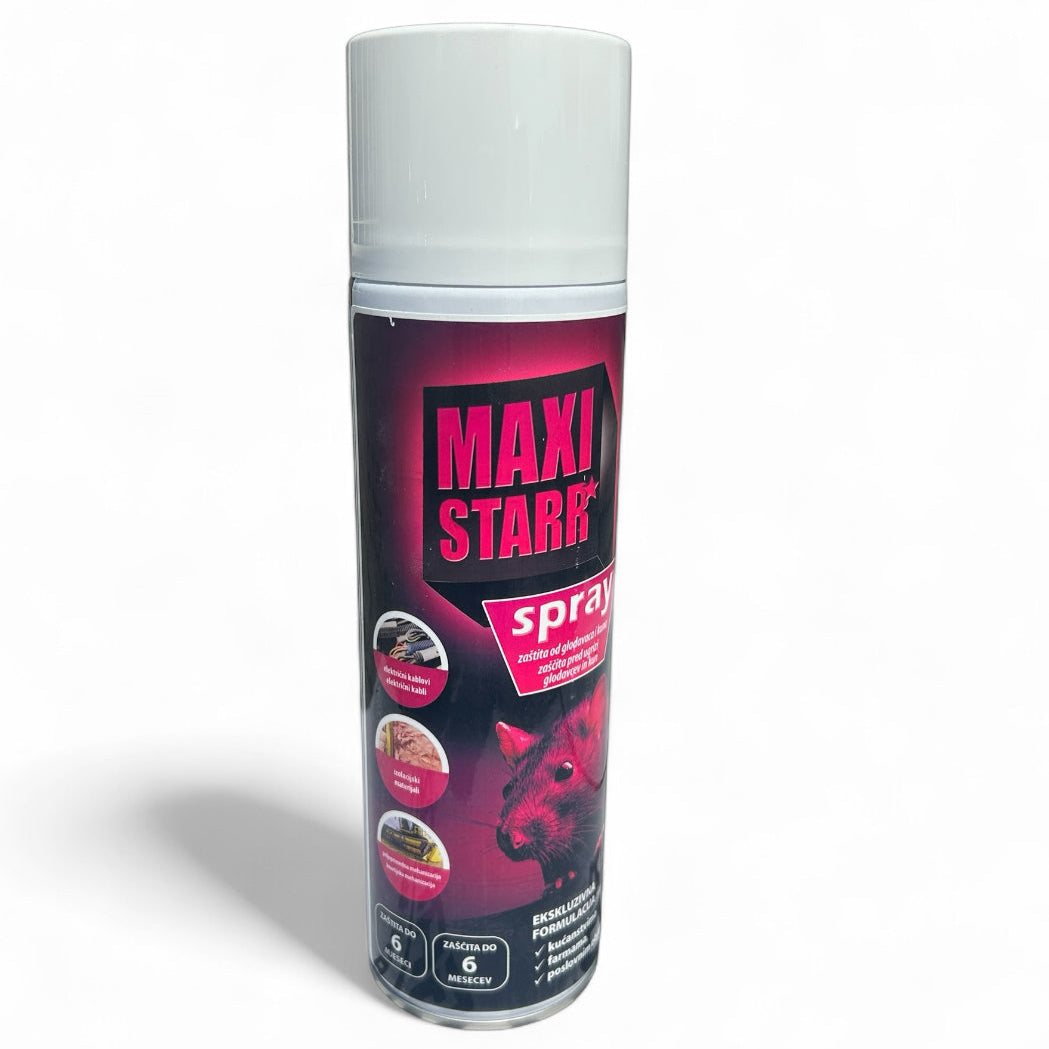 MAXI STARR SPRAY – Ochranný sprej proti kunám a hlodavcům (500 ml)