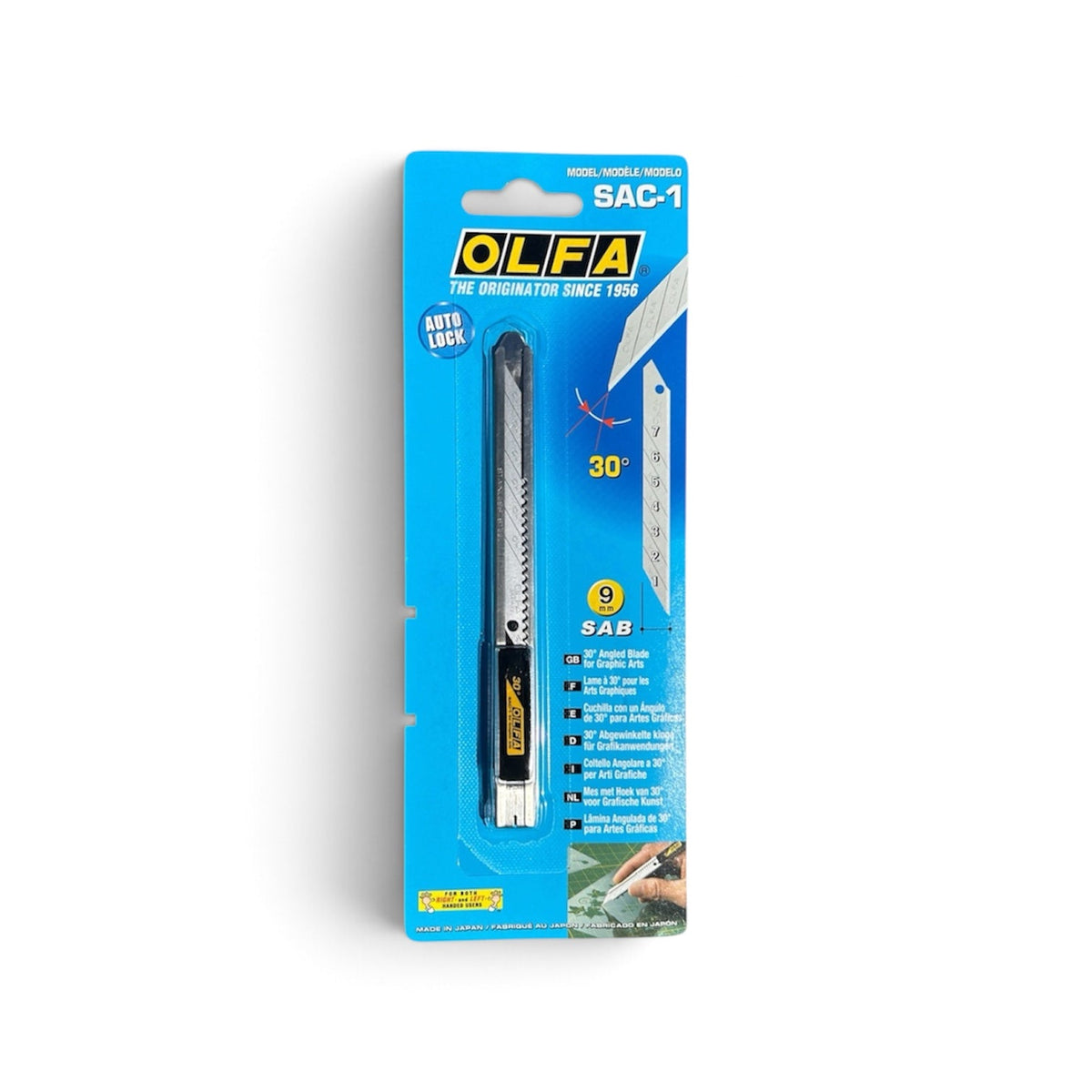 OLFA SAC-1 segmentový nůž na fólie (30°)