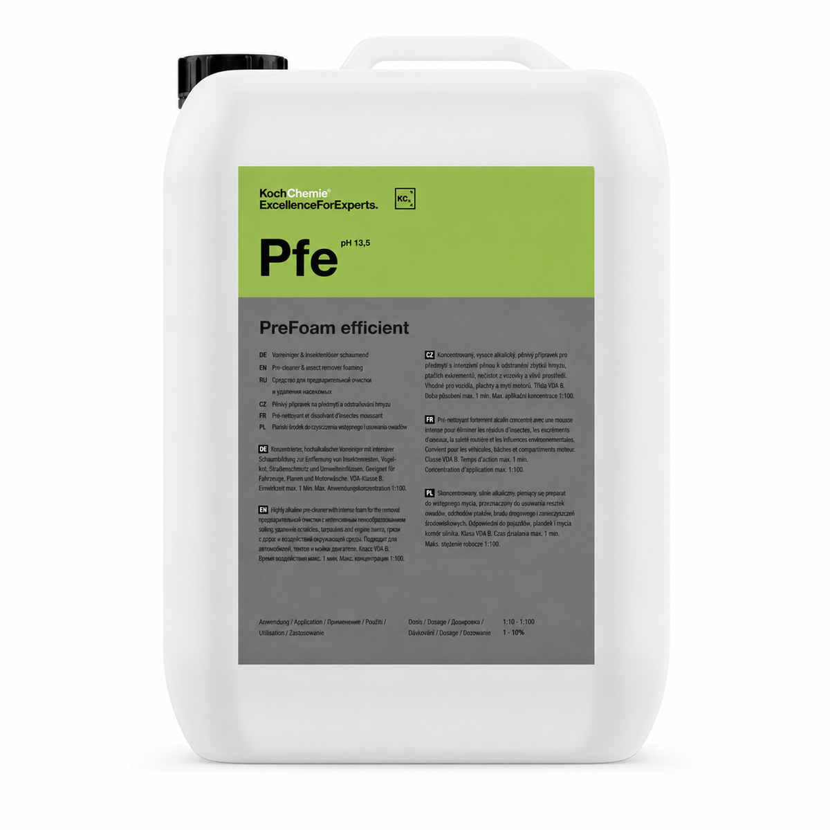Koch Chemie PreFoam efficient (Pfe) – Pěnivý předmyvač 5 l