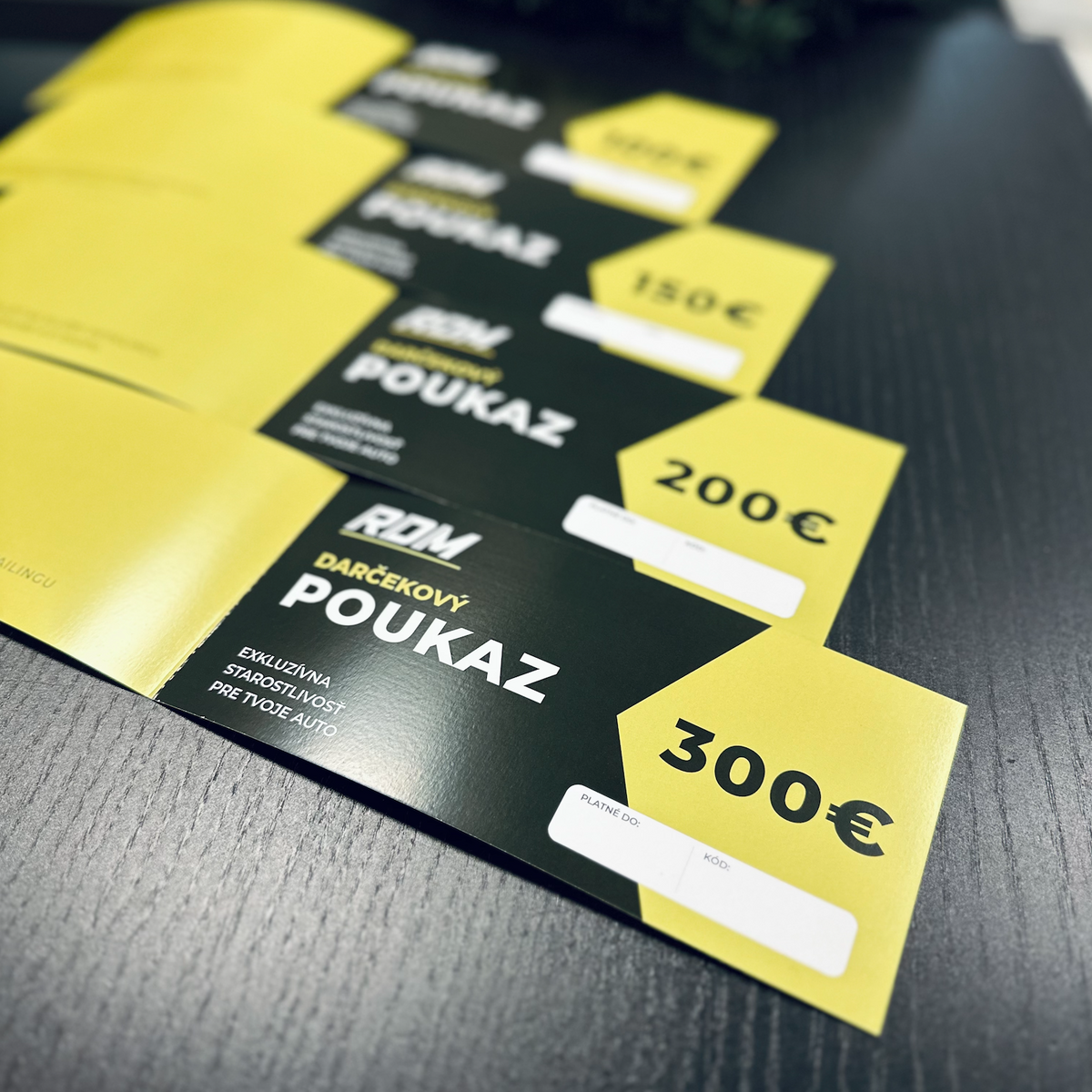 RDM Garáž dárková poukázka