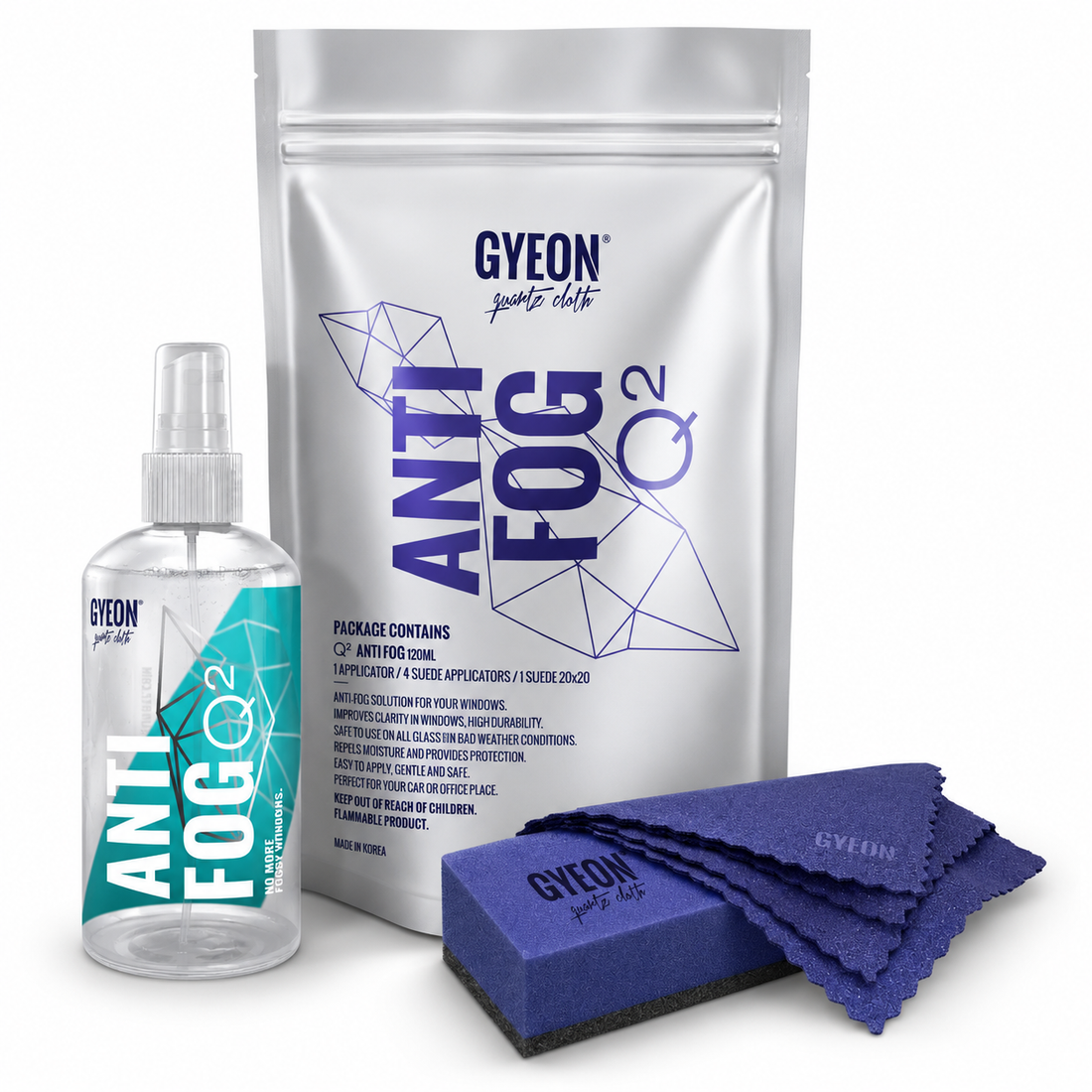 Gyeon Q² AntiFog 120 ml – ochrana proti zamlžování skel