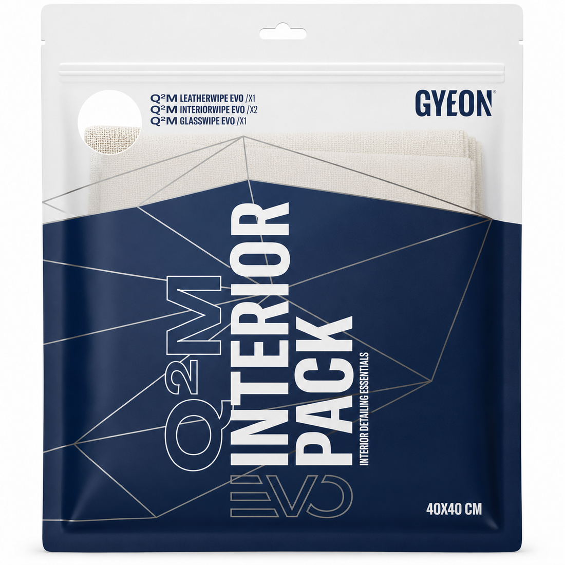 Gyeon Q²M InteriorPack EVO (40 × 40 cm) – sada mikrovláknových utěrek do interiéru