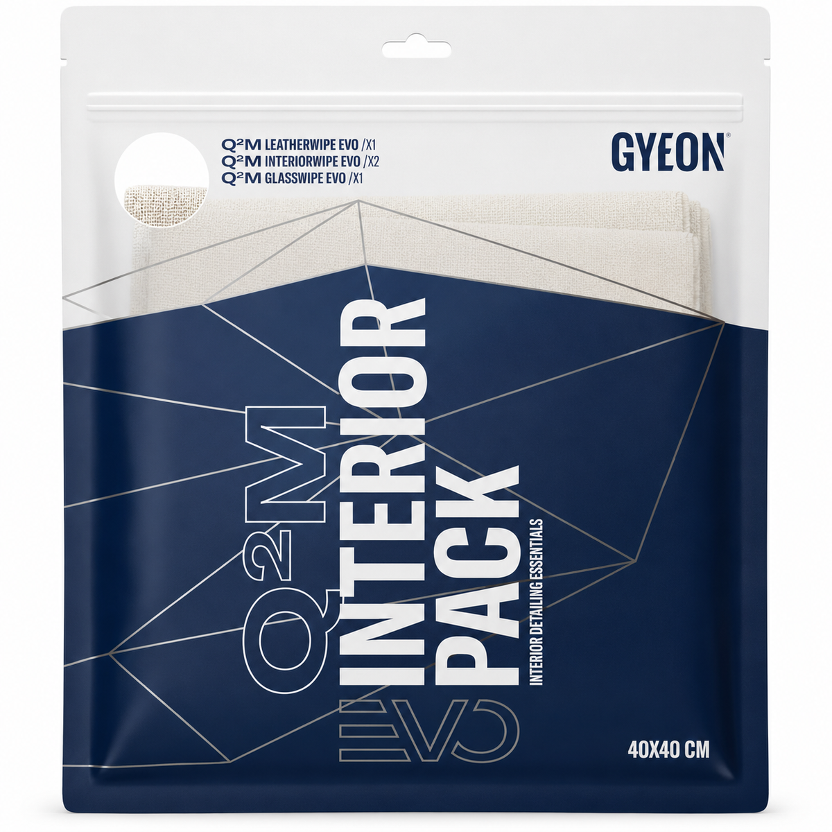 Gyeon Q²M InteriorPack EVO (40 × 40 cm) – sada mikrovláknových utěrek do interiéru