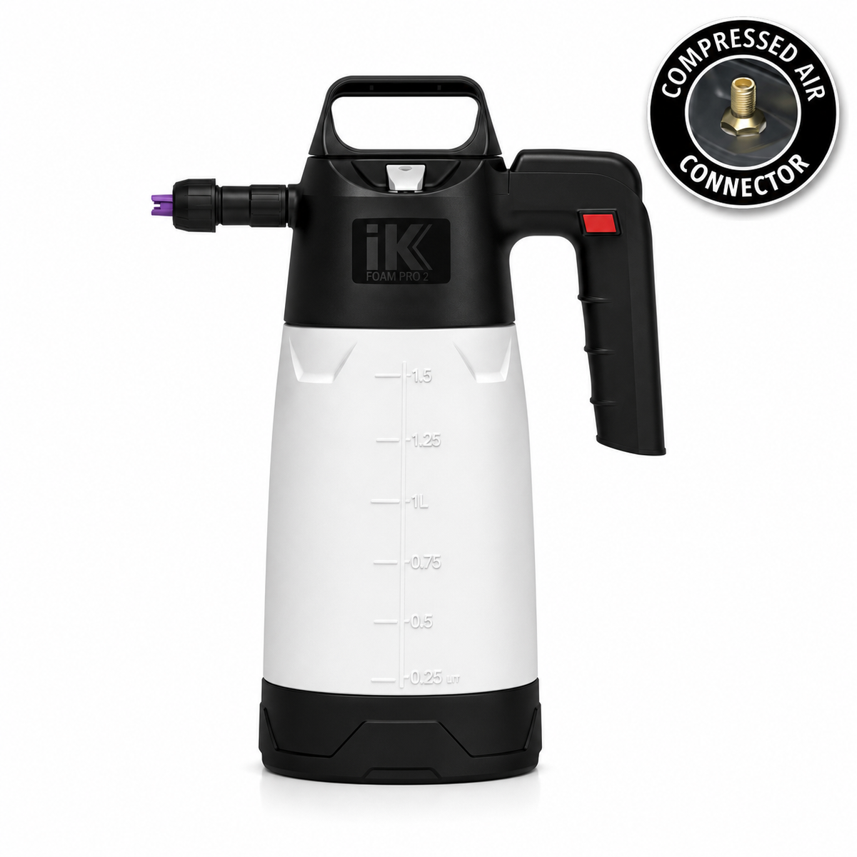 IK FOAM PRO 2+ Professional Sprayer – ruční tlakový napěňovač s připojením na kompresor