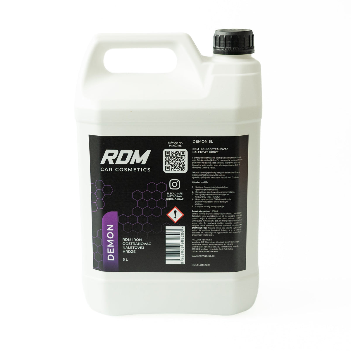 RDM Iron DEMON - Odstraňovač náletové rzi 5L